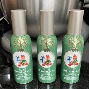 White Barn Cozy Christmas PJs Room Spray Trio